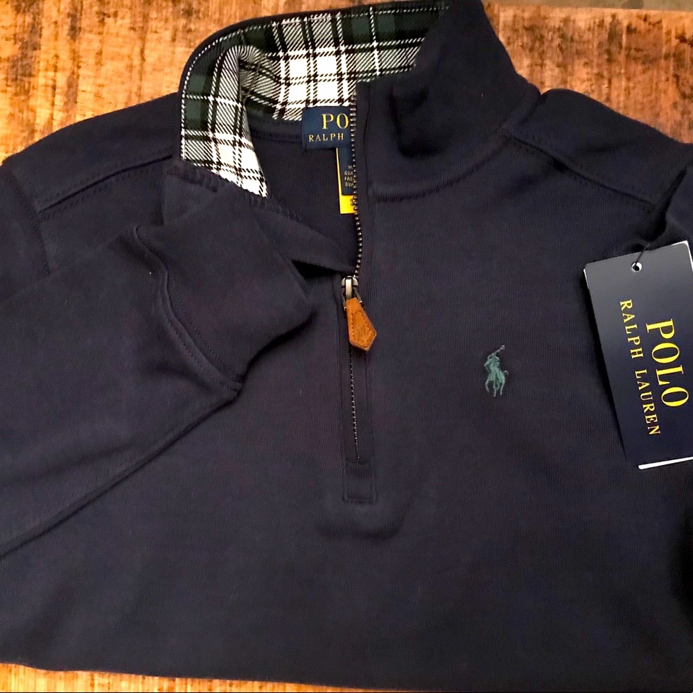 Polo Ralph Lauren boys mock zip up Shirts ..cotton
